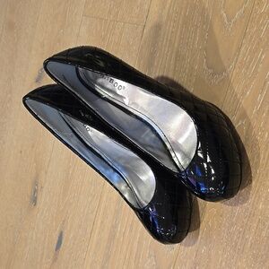 Bamboo Patent Platform Heels